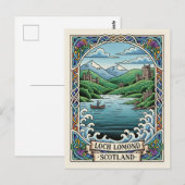Loch Lomond Schottland Reise Postkarte (Vorne/Hinten)