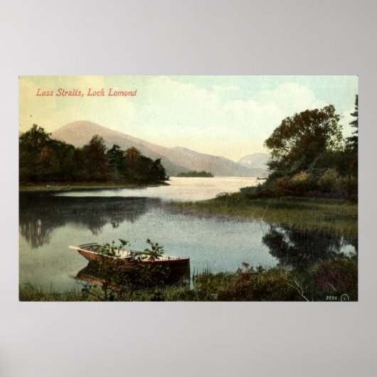 Loch Lomond, Scotland, Luss Straits 1915 Vintage Poster (Vorne)