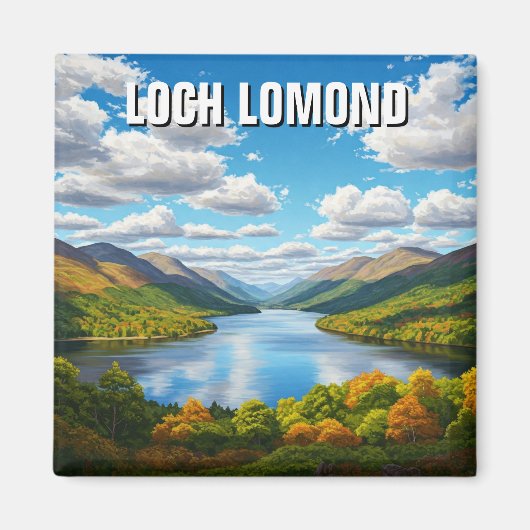 Loch Lomond Scotland Travel Magnet (Vorne)