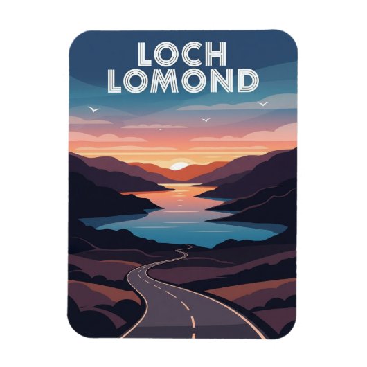 Loch Lomond Scotland Travel Magnet (Vertikal)