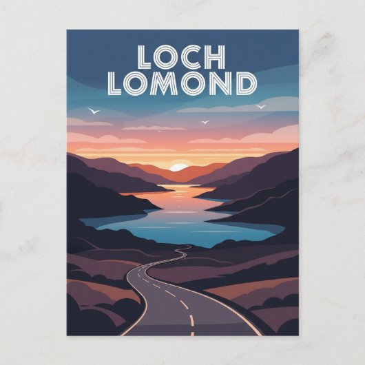 Loch Lomond Scotland Travel Postkarte (Vorderseite)