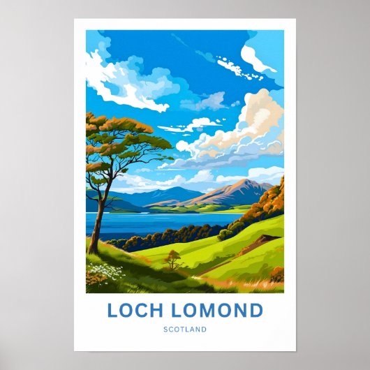 Loch Lomond Scotland Travel Print Poster (Vorne)