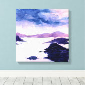 Loch Lomond Scottish Watercolor Leinwand (Insitu (Holzboden))