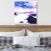 Loch Lomond Scottish Watercolor Leinwand (Insitu (Schlafzimmer))