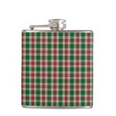 Loch Lomond Tartan Kariertes Muster Flachmann (Vorderseite)