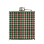 Loch Lomond Tartan Kariertes Muster Flachmann (Rückseite)