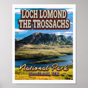 LOCH LOMOND und DER TROSSACHS NATIONAL PARK - UK Poster