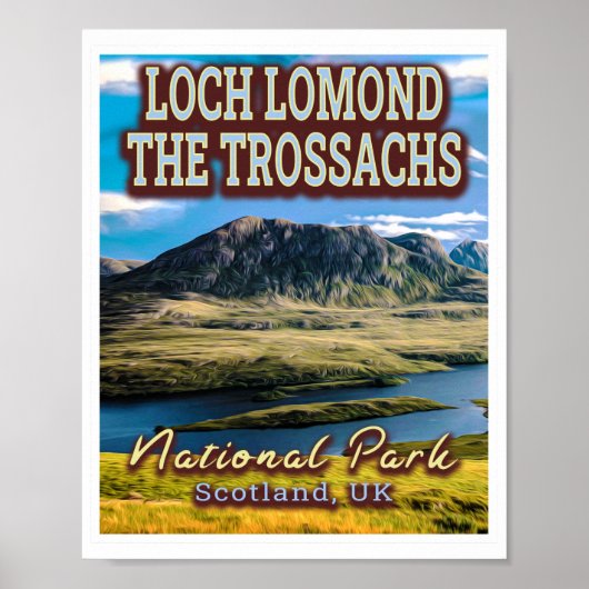LOCH LOMOND und DER TROSSACHS NATIONAL PARK - UK Poster (Vorne)