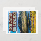 LOCH LOMOND und DER TROSSACHS NATIONAL PARK - UK Postkarte (Vorne/Hinten)