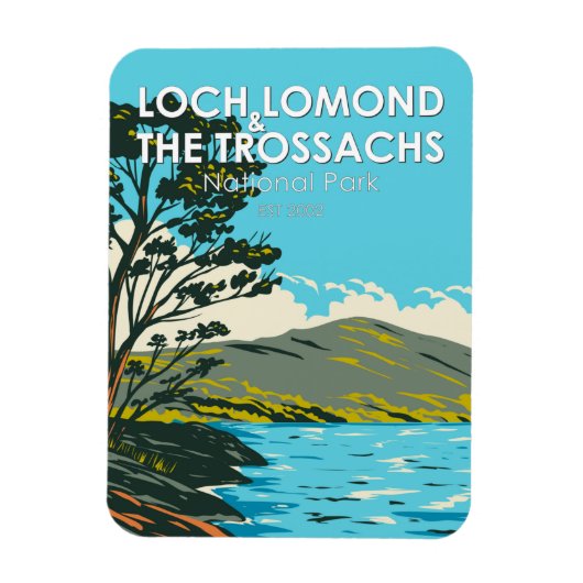 Loch Lomond und der Trossachs-Nationalpark Magnet (Vertikal)