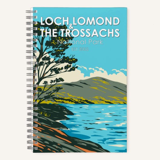 Loch Lomond und der Trossachs-Nationalpark Notizblock (Vorderseite)