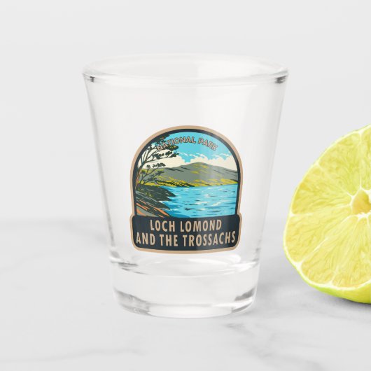 Loch Lomond und der Trossachs-Nationalpark Schnapsglas (Vorderseite)