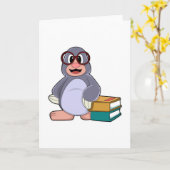 Loch mit Brillen & Büchern Karte (Gelbe Blume)