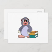 Loch mit Brillen & Büchern Postkarte (Vorne/Hinten)