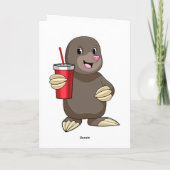 Loch mit Drink-Tasse Karte (Rückseite)