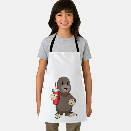 Loch mit Drink-Tasse Schürze (Insitu)