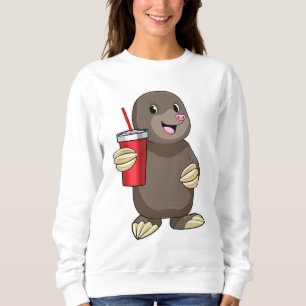 Loch mit Drink-Tasse Sweatshirt