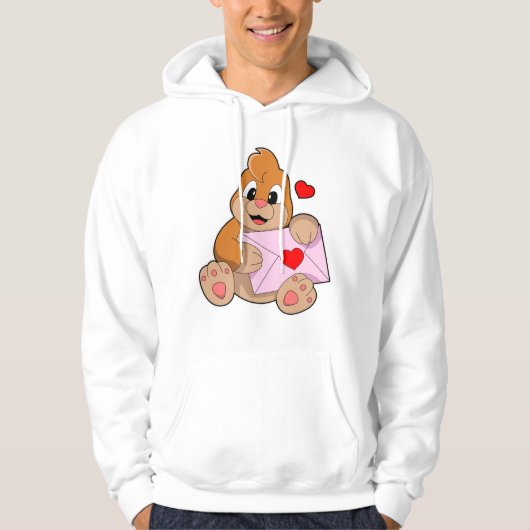 Loch mit Herzumschlag Hoodie (Vorderseite)