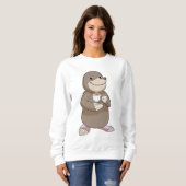 Loch mit Kaffee-Cup Sweatshirt (Vorne ganz)