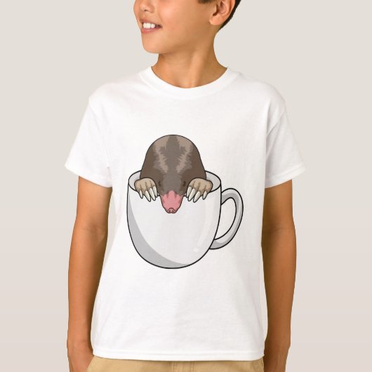 Loch mit Kaffee-Tasse T-Shirt (Vorderseite)