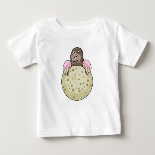 Loch mit Mond Baby T-shirt (Vorderseite)