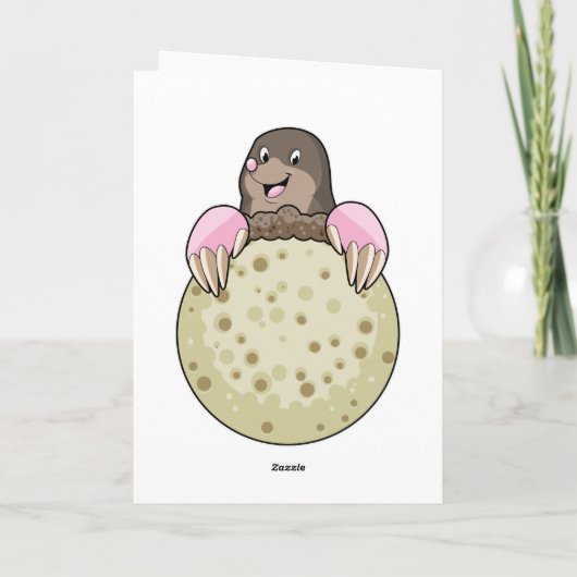 Loch mit Mond Karte (Rückseite)