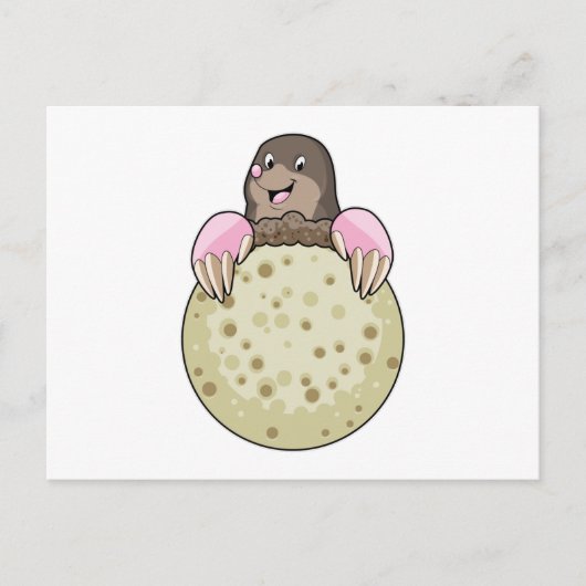 Loch mit Mond Postkarte (Vorderseite)