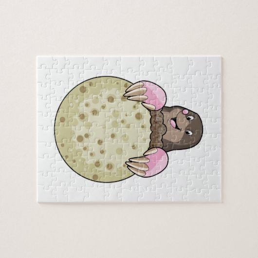 Loch mit Mond Puzzle (Horizontal)