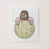 Loch mit Mond Puzzle (Vertikal)