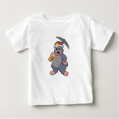 Loch mit Pickaxe Baby T-shirt (Vorderseite)