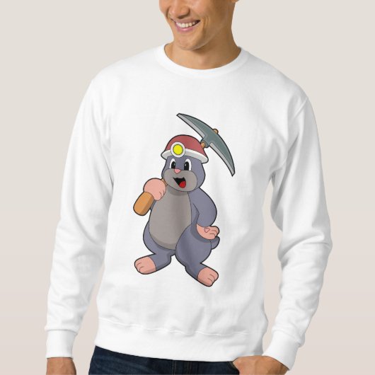 Loch mit Pickaxe Sweatshirt (Vorderseite)