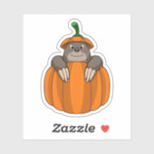 Loch mit Pumpkin Aufkleber (Blatt)