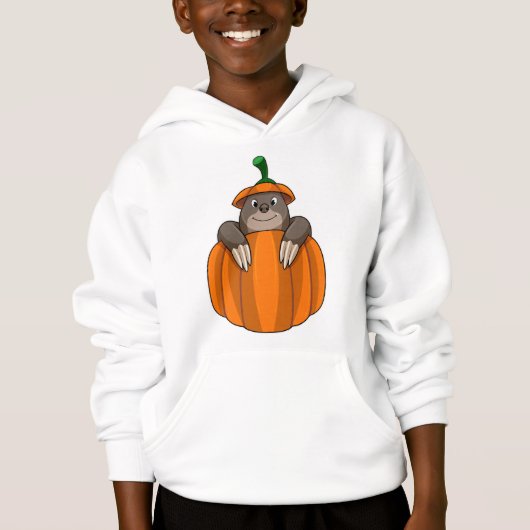 Loch mit Pumpkin Hoodie (Vorderseite)