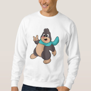 Loch mit Scarf Sweatshirt