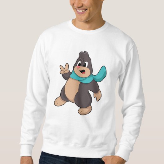 Loch mit Scarf Sweatshirt (Vorderseite)