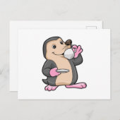 Loch mit Tasse Kaffee & Saucer Postkarte (Vorne/Hinten)