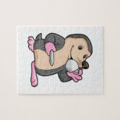 Loch mit Tasse Kaffee & Saucer Puzzle (Horizontal)