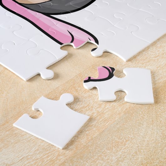 Loch mit Tasse Kaffee & Saucer Puzzle (Seite)