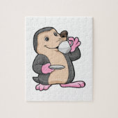 Loch mit Tasse Kaffee & Saucer Puzzle (Vertikal)