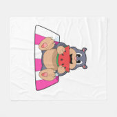 Loch mit Watermelon.PNG Fleecedecke (Vorderseite (Horizontal))