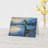 Loch Ness Christmas Karte (Gelbe Blume)