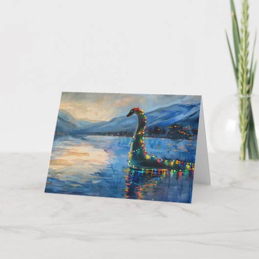 Loch Ness Christmas Karte (Vorderseite)