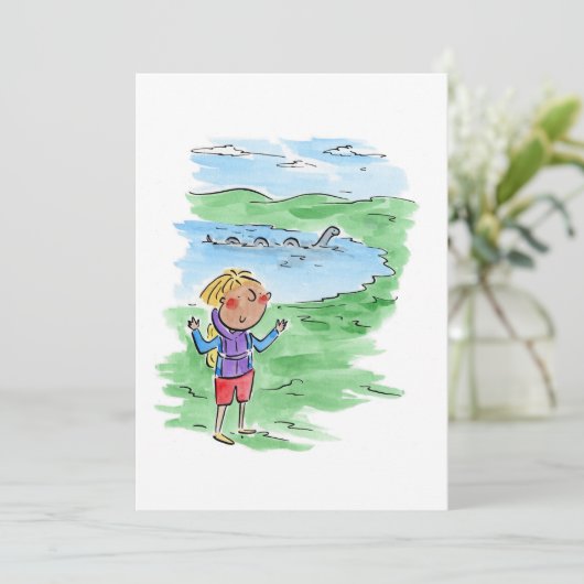 Loch Ness Einladung (Stehend Vorderseite)