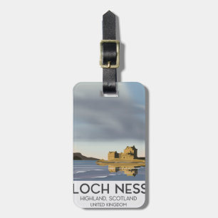 Loch Ness, Highlands, Schottland Reiseplakat Gepäckanhänger