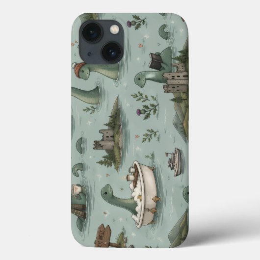 Loch-Ness-Monster Case-Mate iPhone Hülle (Rückseite)
