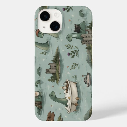 Loch-Ness-Monster Case-Mate iPhone Hülle (Rückseite)