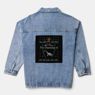 Loch Ness Monster Christmas Ugly Shirt Jeansjacke