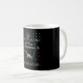 Loch Ness Monster Christmas Ugly Shirt Kaffeetasse (VorderseiteRechts)