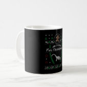 Loch Ness Monster Christmas Ugly Shirt Kaffeetasse (Vorderseite Links)
