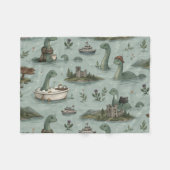Loch-Ness-Monster Fleecedecke (Vorderseite (Horizontal))